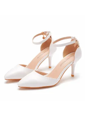 7 cm Thin-heeled Pointed Sandals