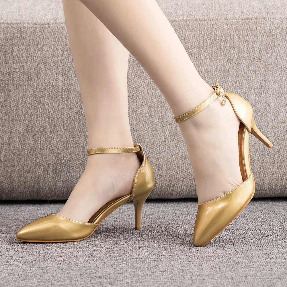 7 cm Thin-heeled Pointed Sandals