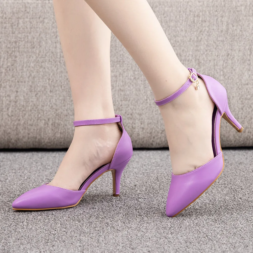 7 cm Thin-heeled Pointed Sandals