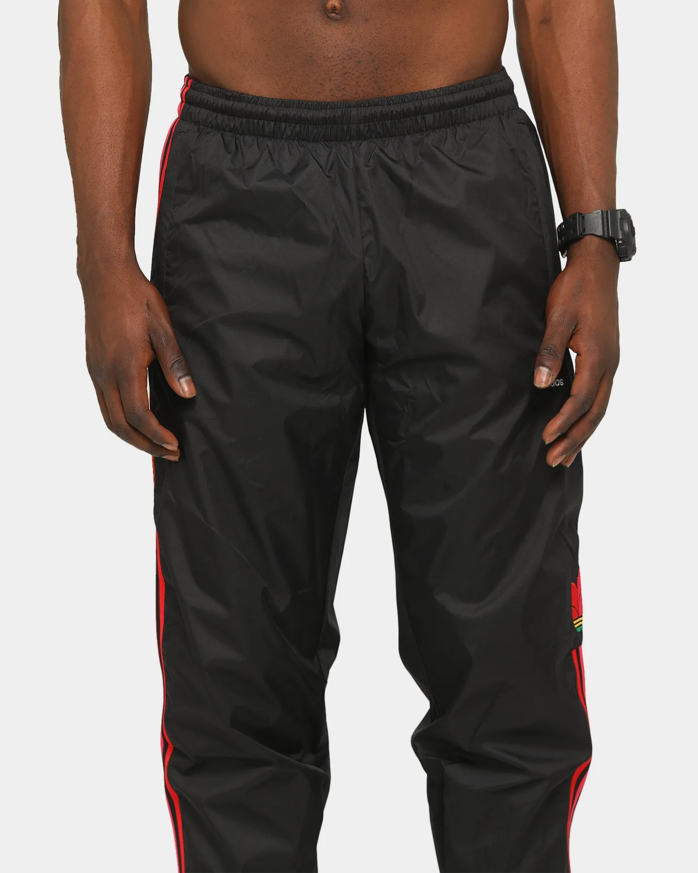 Adidas 3D Trefoil 3 Stripe Trackpant Black