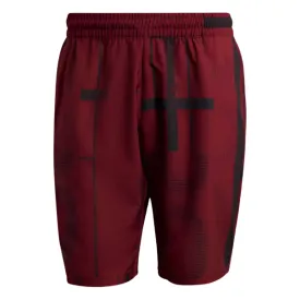 Adidas Club 3-Stripe Shorts (Dark Red)