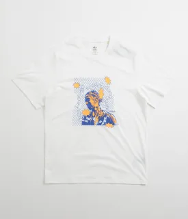 Adidas Dre T-Shirt - White / Team Royal Blue / Hazy Orange