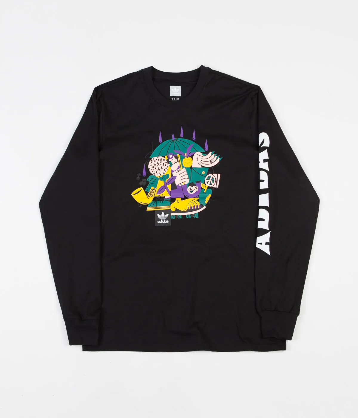 Adidas Eastham Long Sleeve T-Shirt - Black / Multicolor