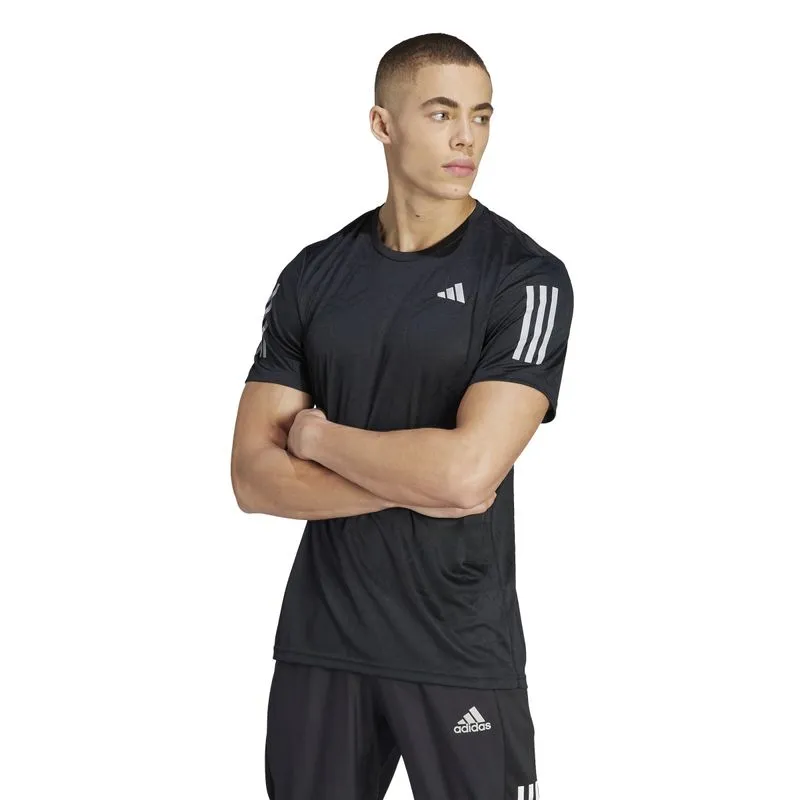 ADIDAS OWN THE RUN CARBON MEASURED T-SHIRT - BLACK