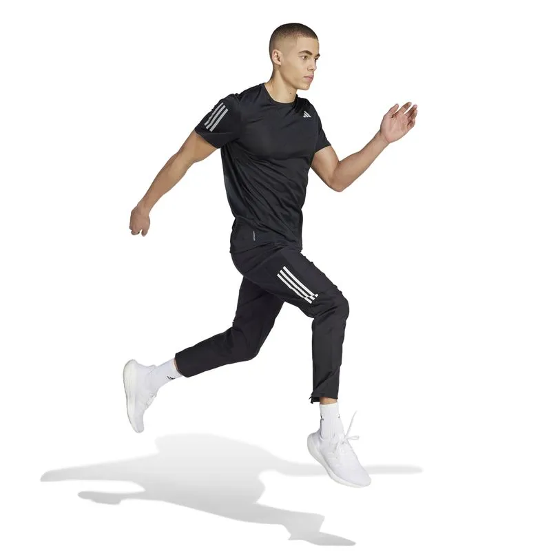 ADIDAS OWN THE RUN CARBON MEASURED T-SHIRT - BLACK