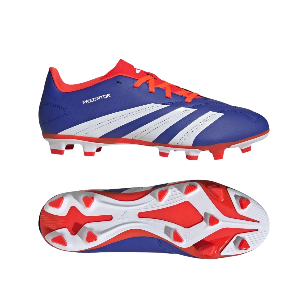 Adidas scarpa da calcio da adulto Predator Club FxG IF6344 blu-bianco