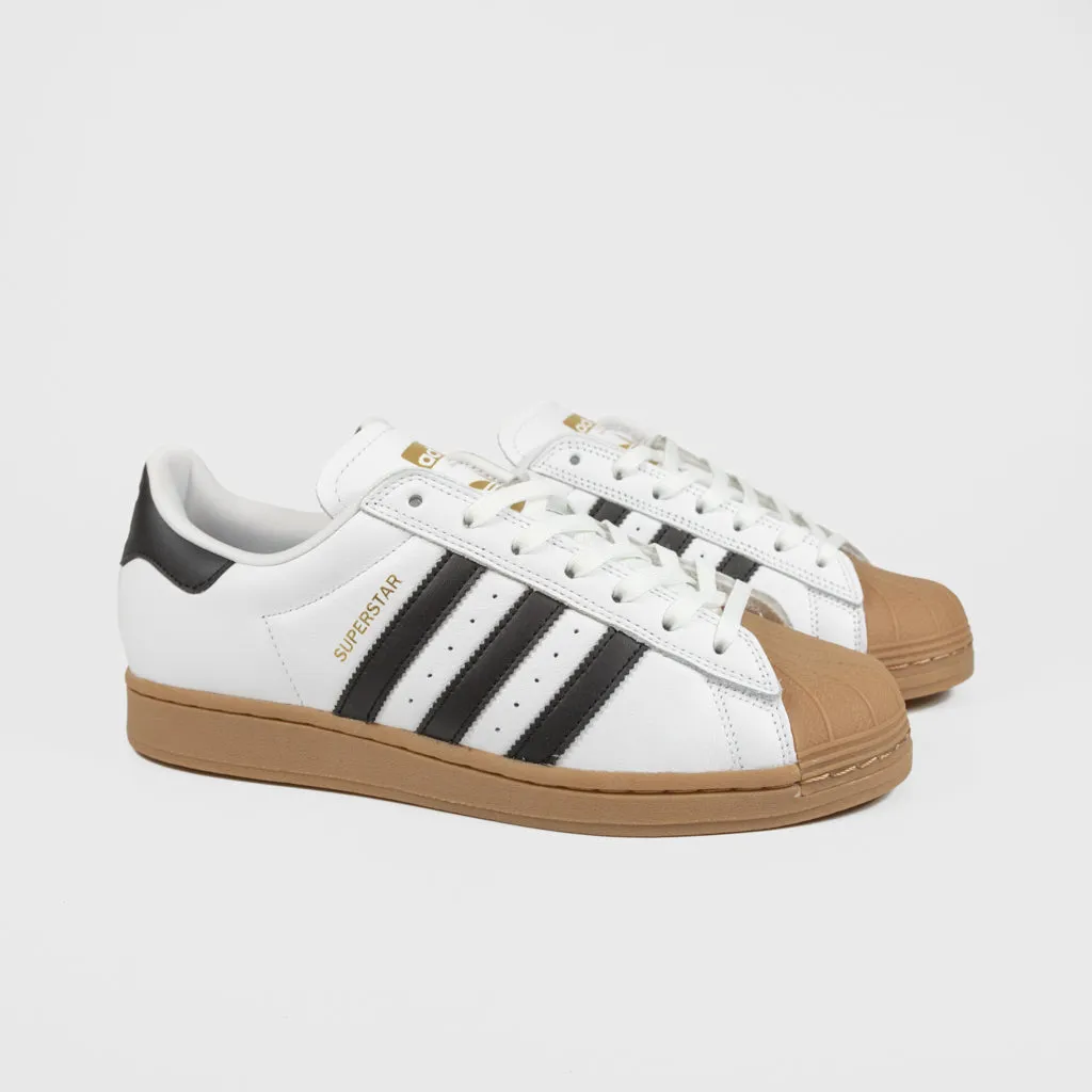 Adidas Skateboarding - Superstar ADV Shoes - Footwear White / Core Black / Gum 4