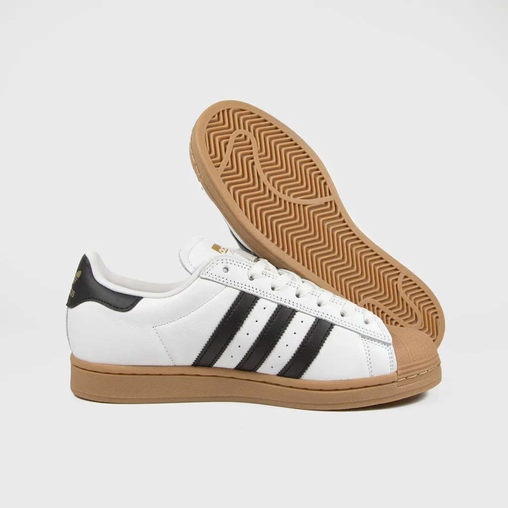 Adidas Skateboarding - Superstar ADV Shoes - Footwear White / Core Black / Gum 4