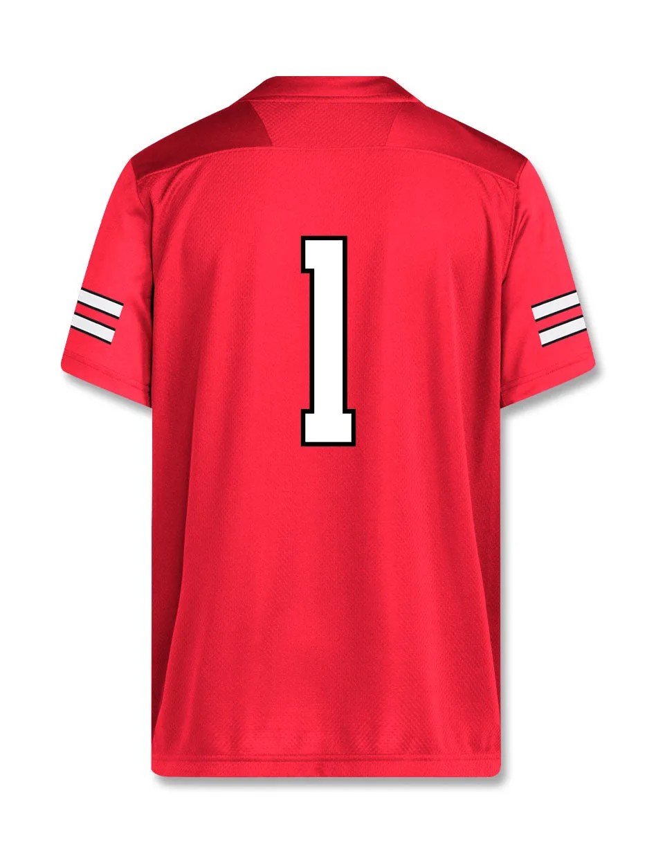 Adidas Texas Tech #1 Youth Replica Jersey