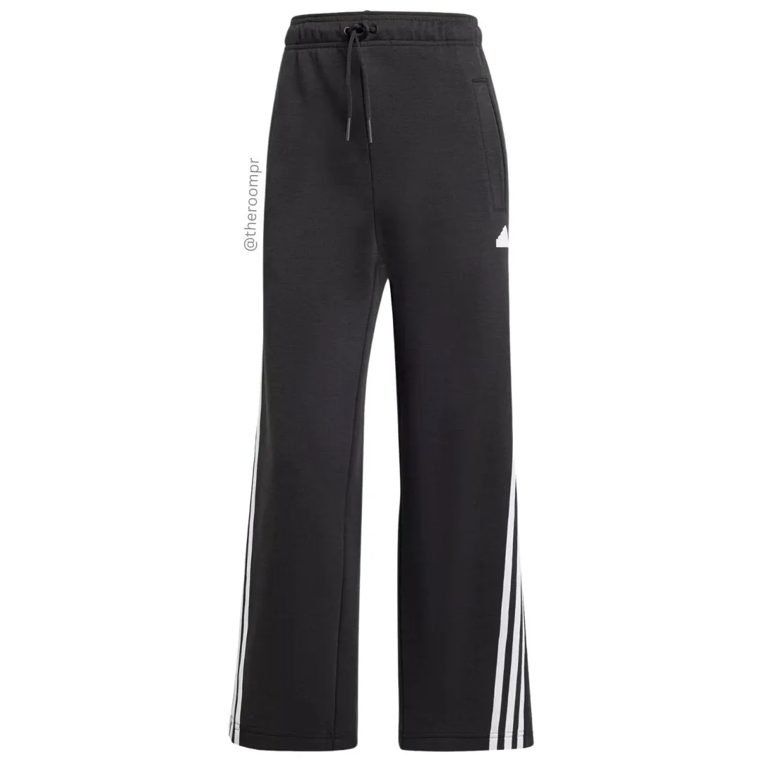 Adidas Women's Future Icons 3 Stripes Pants - Black