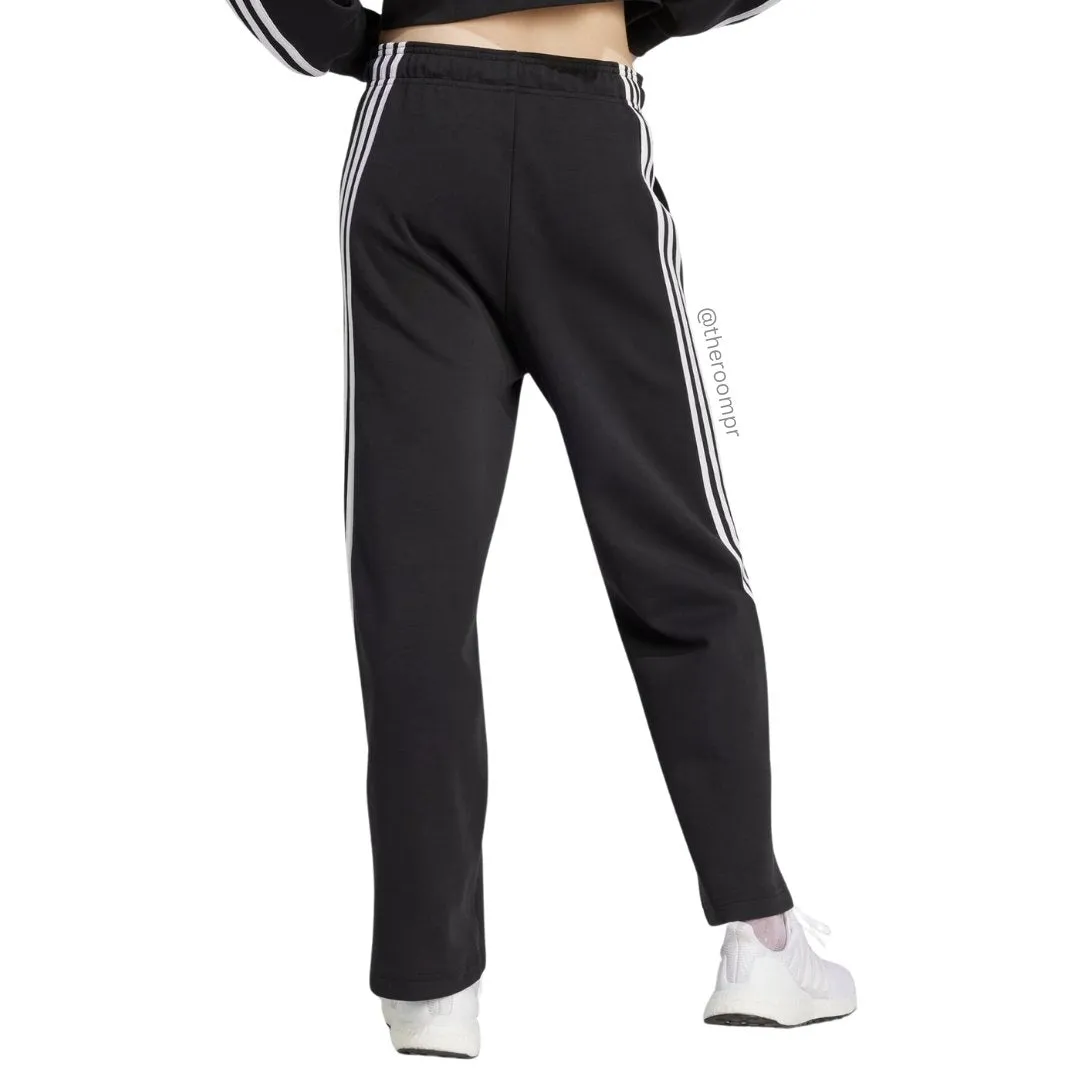 Adidas Women's Future Icons 3 Stripes Pants - Black