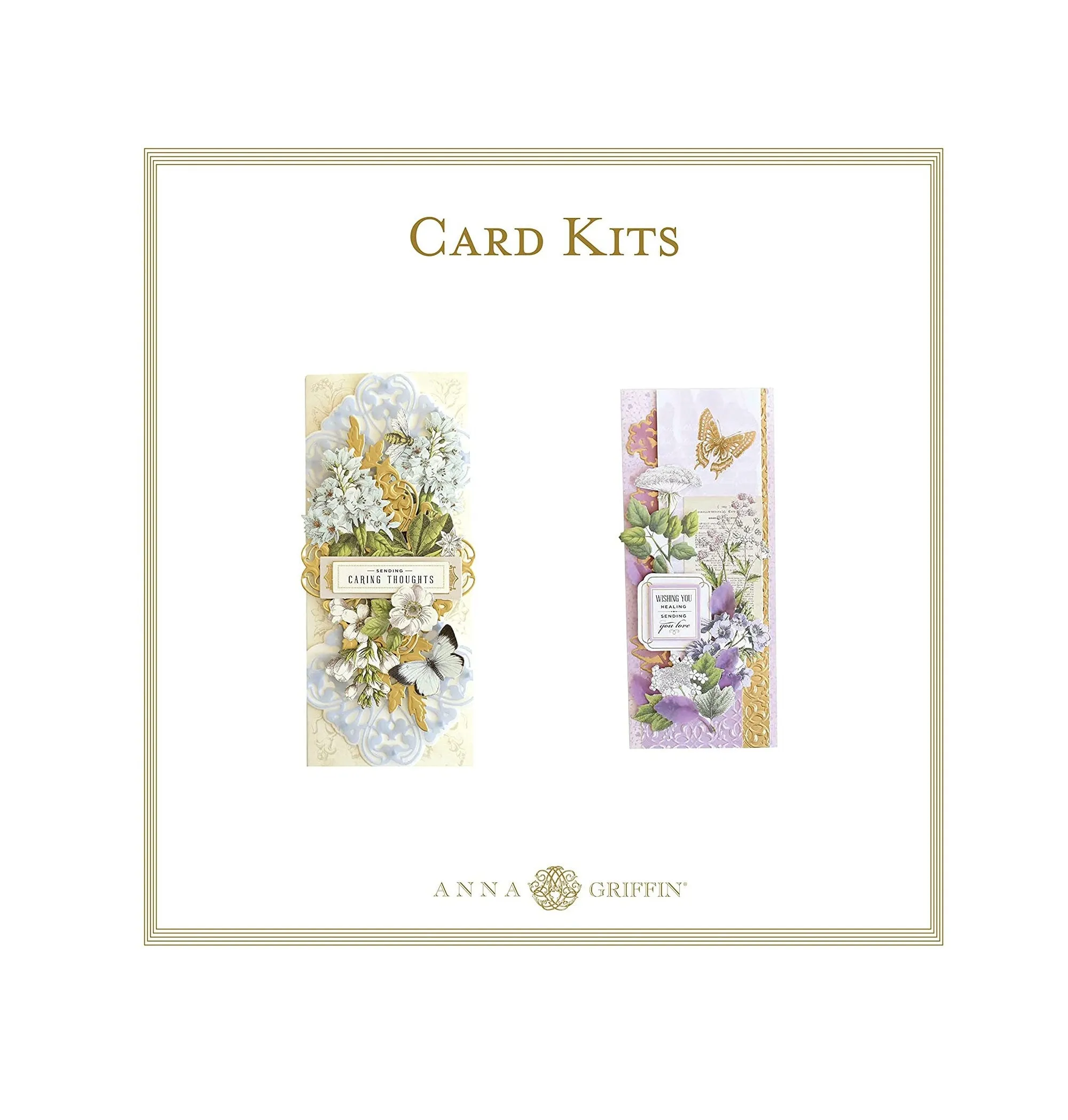 Anna Griffin Sending Sympathy Card Kit | Card Making Set for DIY Condolence Cards with Envelopes | Sentiment Stickers