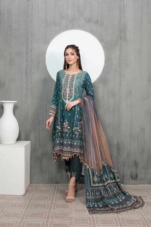 AYNUR by Tawakkal Unstitched Digital Print Embroidered Lawn Collection D-6896