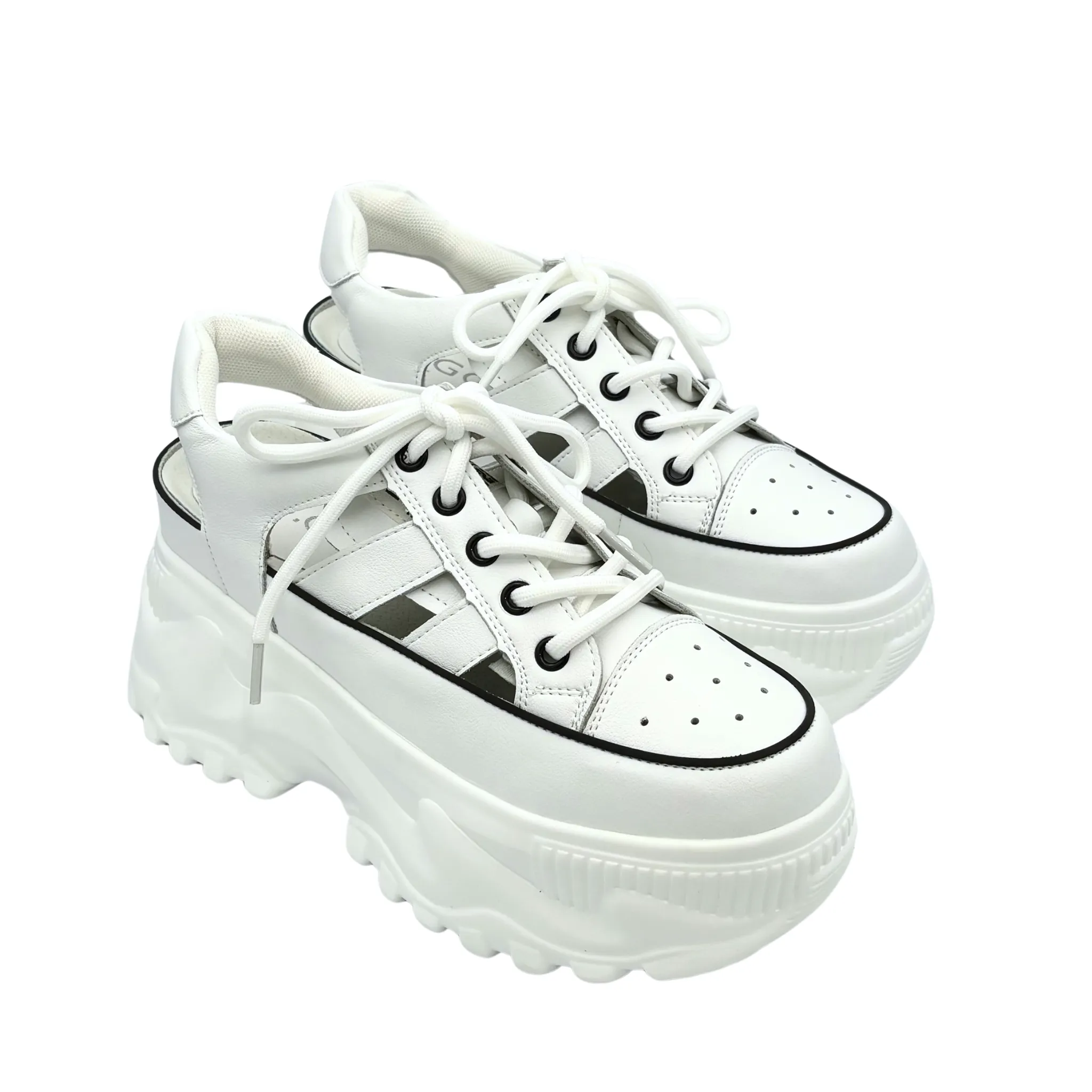 Breathable Platform Mule Sneakers