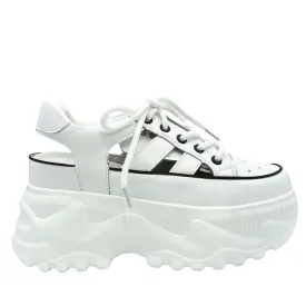 Breathable Platform Mule Sneakers