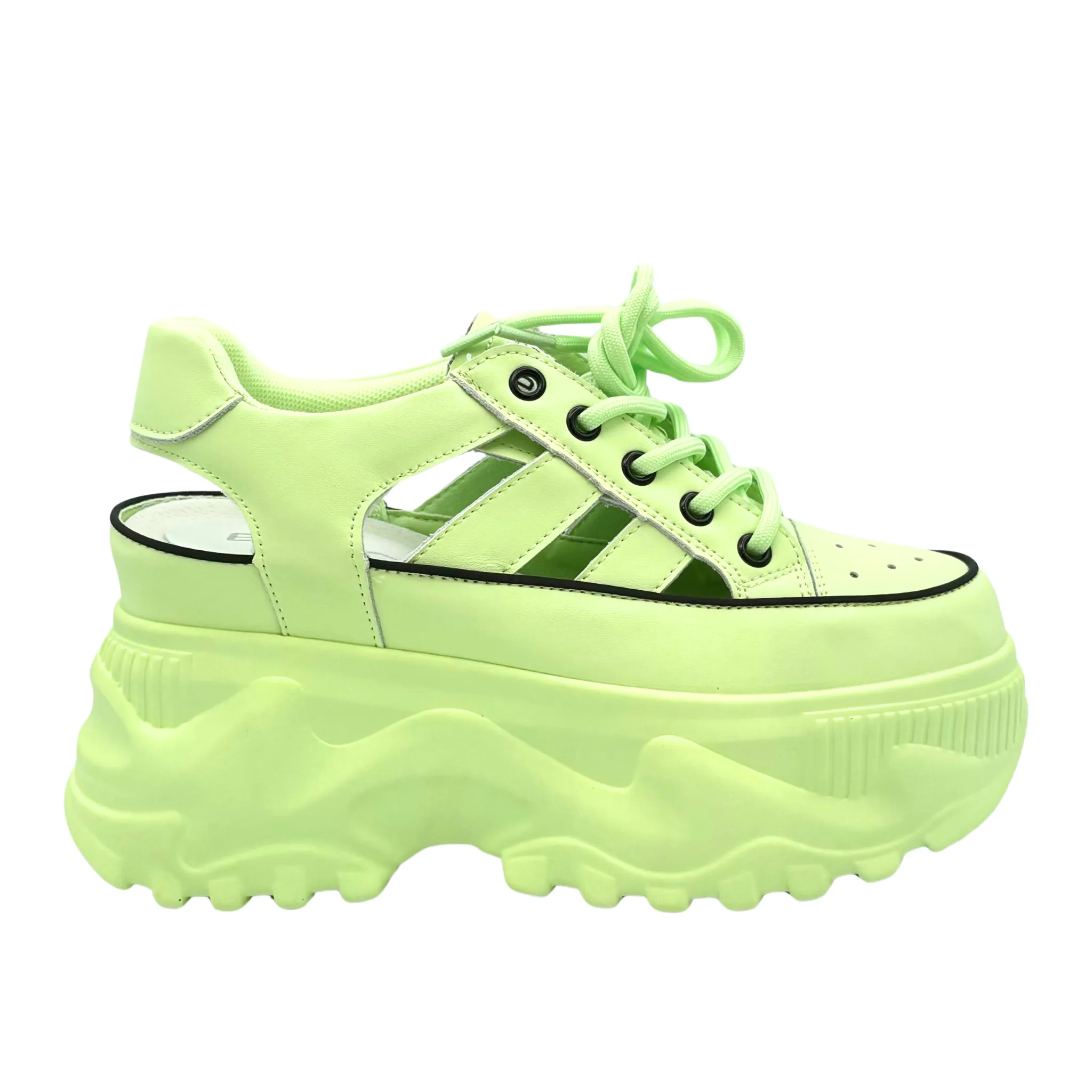 Breathable Platform Mule Sneakers