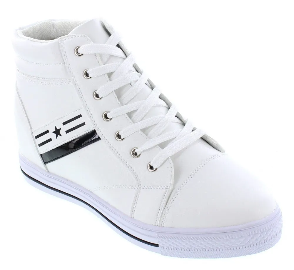 CALDEN High-Top Elevator Sneakers - Three Inches - K107222