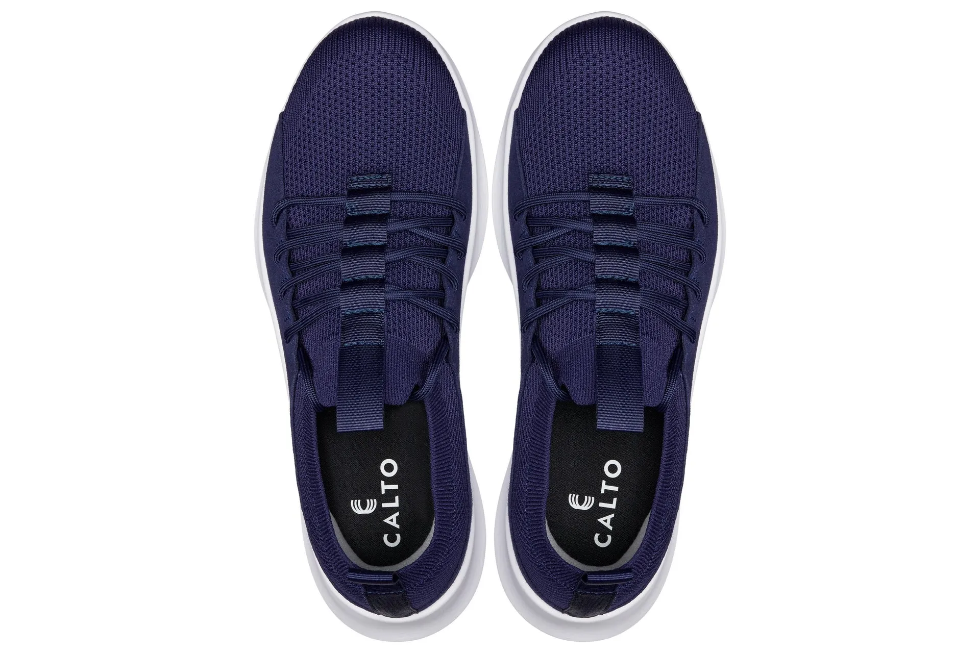 CALTO - Q135 - 2.4 Inches Taller (Navy/White Sole) - Ultra Lightweight Sneakers