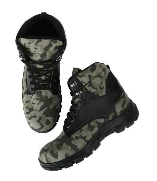 Camouflage Steel Toe Safety Boots