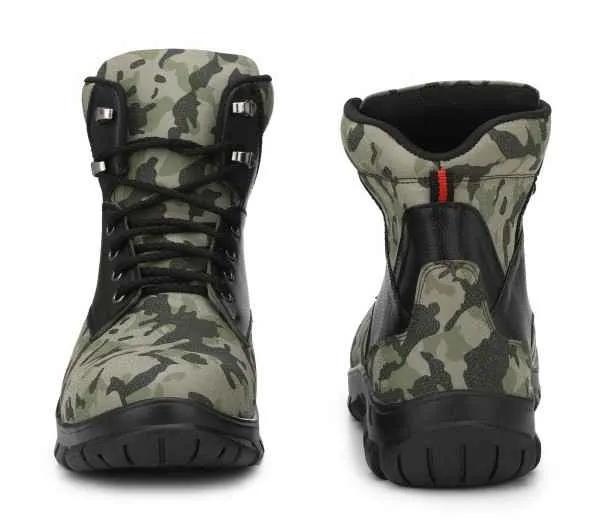 Camouflage Steel Toe Safety Boots