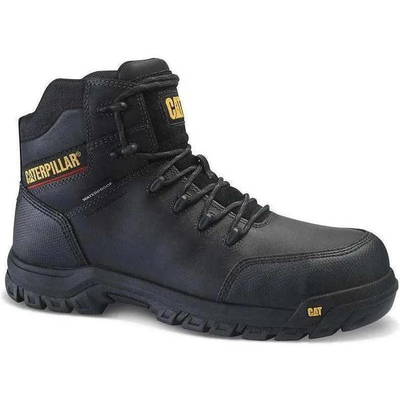 CAT Men's Resorption WP Comp Toe Work Boot - Black - P90976