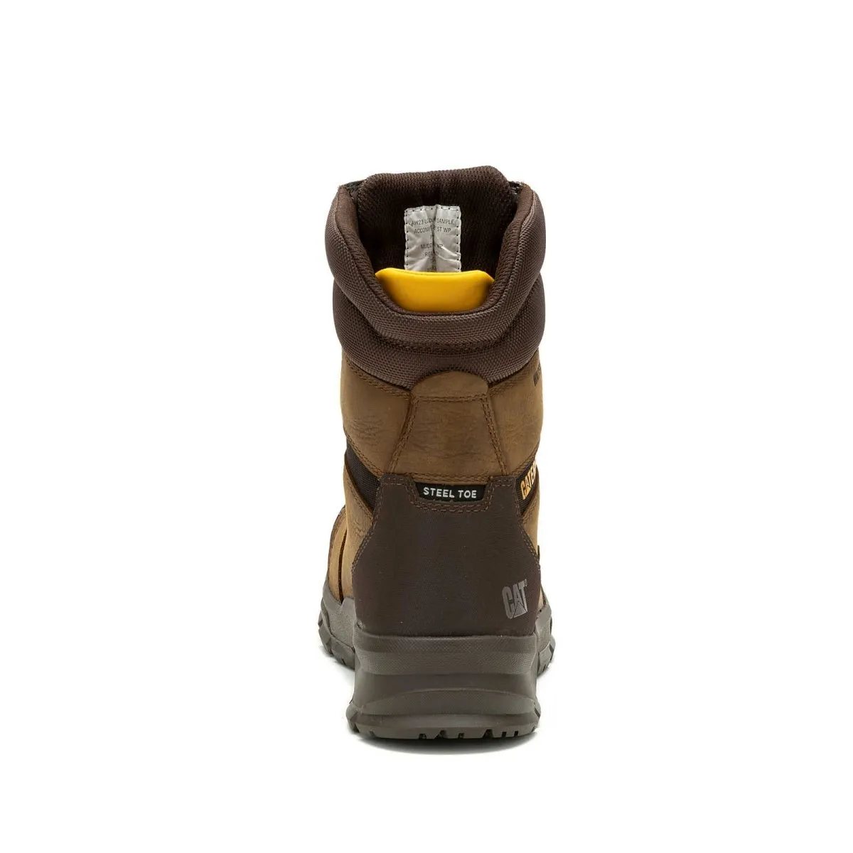 Caterpillar Accomplice X 8" Waterproof Steel Toe Men's Work Boot (p91642) In Real Brown