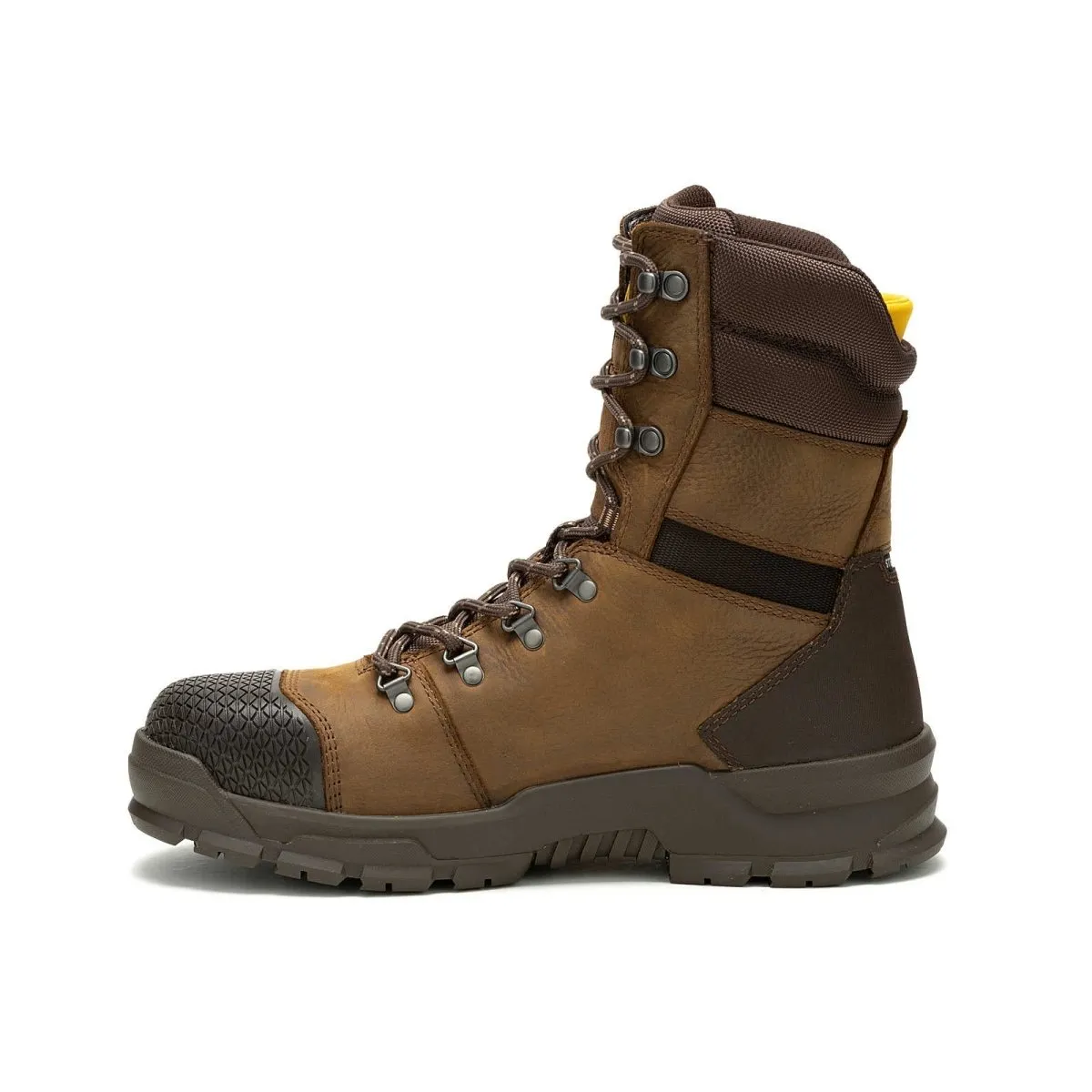 Caterpillar Accomplice X 8" Waterproof Steel Toe Men's Work Boot (p91642) In Real Brown