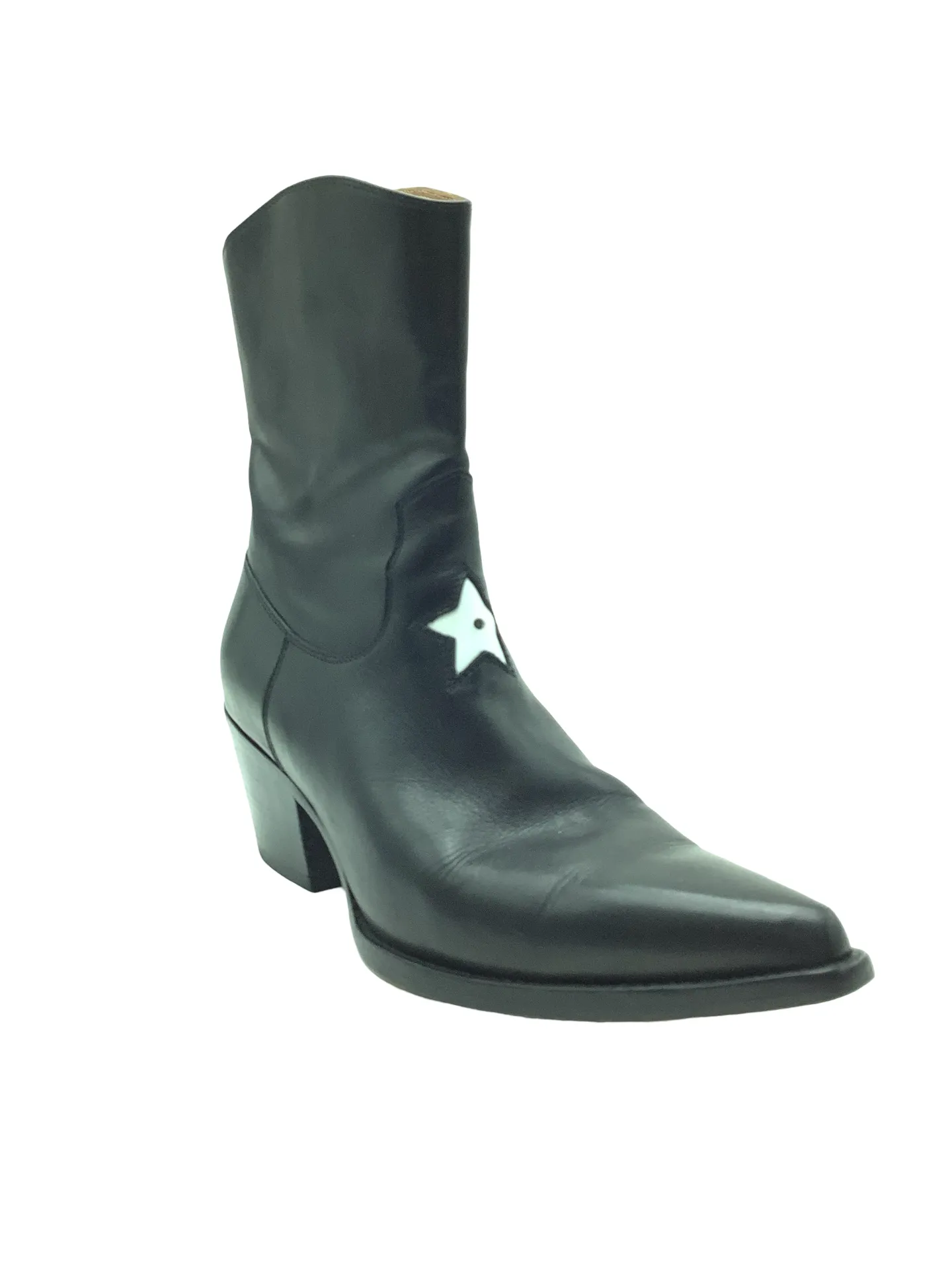 Christian Dior Leather Star Ankle Boots Size: 10.5