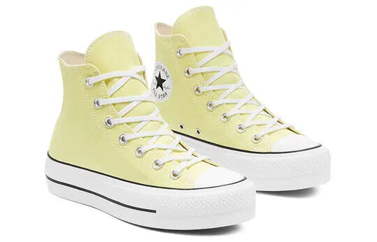 Converse Chuck Taylor All Star Platform Hi 570433C Women Light Citron Shoes C209