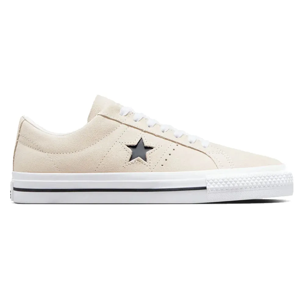 Converse Cons - One Star Pro Suede (Egret/White/Black)