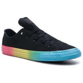 Converse Ctas Ox 664199C Men's Black/Racer Pink/Gnarly Blue Shoes Size 13 HS1258