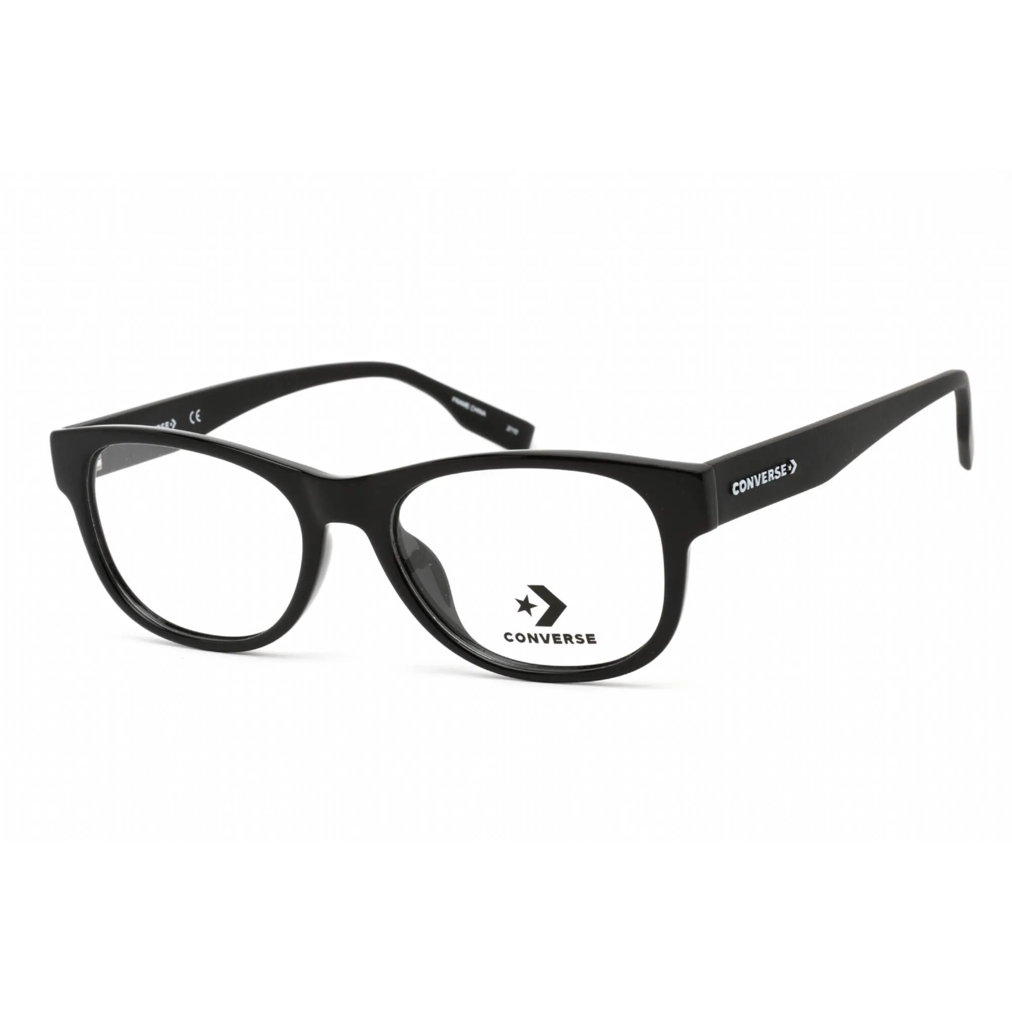 Converse Men's Eyeglasses - Clear Lens Black Plastic Oval Shape Frame | CV5051 001