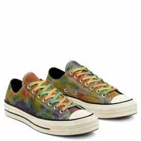 Converse Tie Dye Plaid Chuck 70 168879C Unisex White Low Top Sneaker Shoes HS466