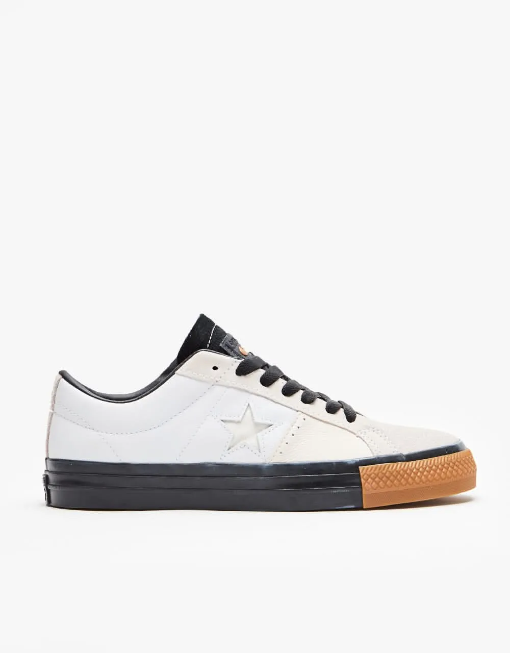 Converse x Carhartt One Star Pro Ox Skate Shoes - White/Black/Gum Honey