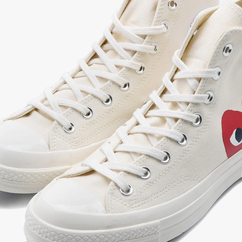 Converse x COMME des GARÇONS PLAY Chuck Taylor Hi / Beige