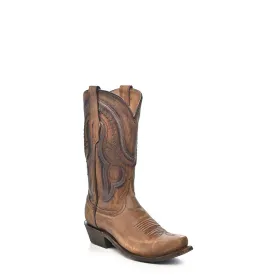 Corral Mens Gold Cowhide Leather Cowboy Boots