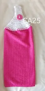 Crochet Hanging Towel -Solid Colour Theme