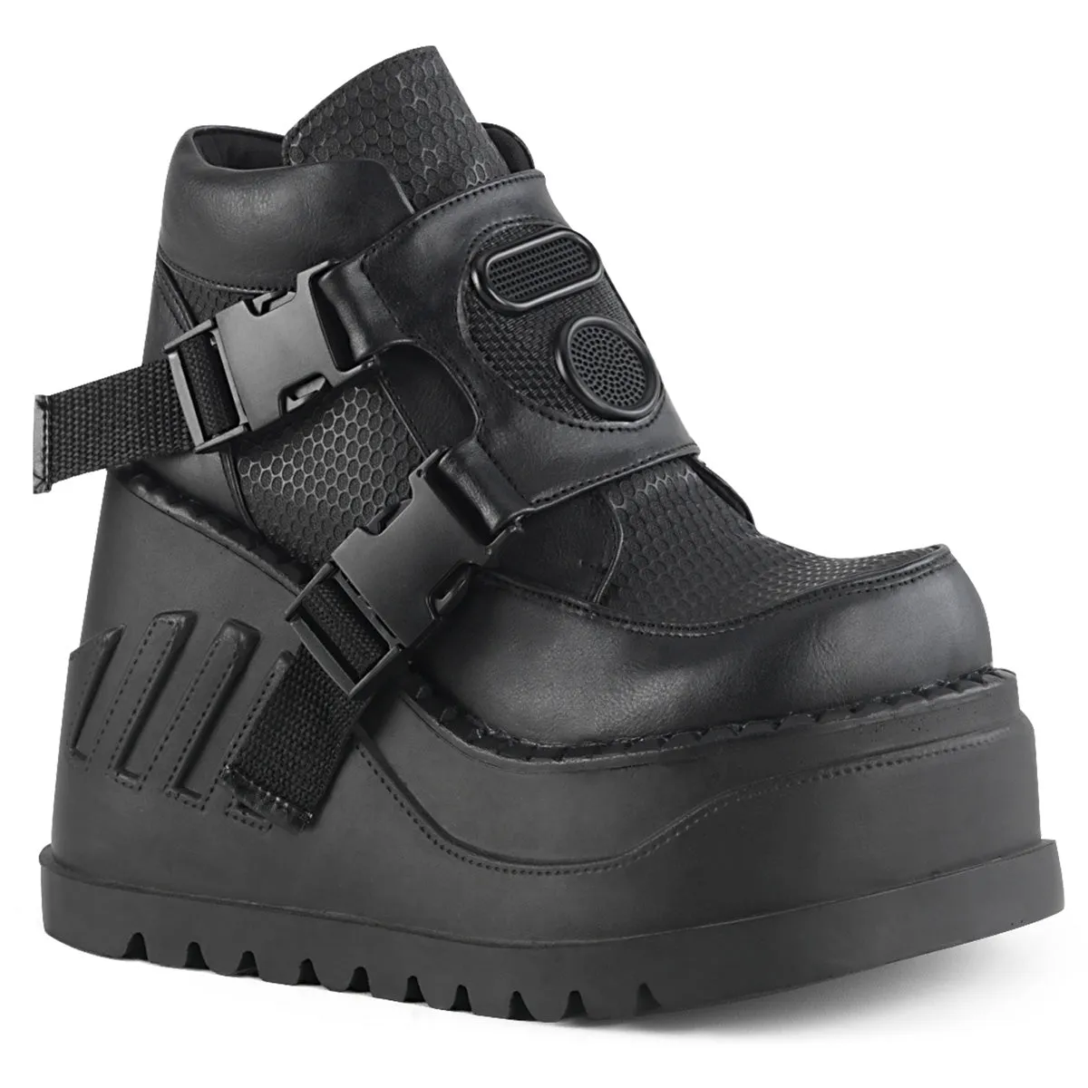 Demonia Stomp-15 Wedge Platform Bootie