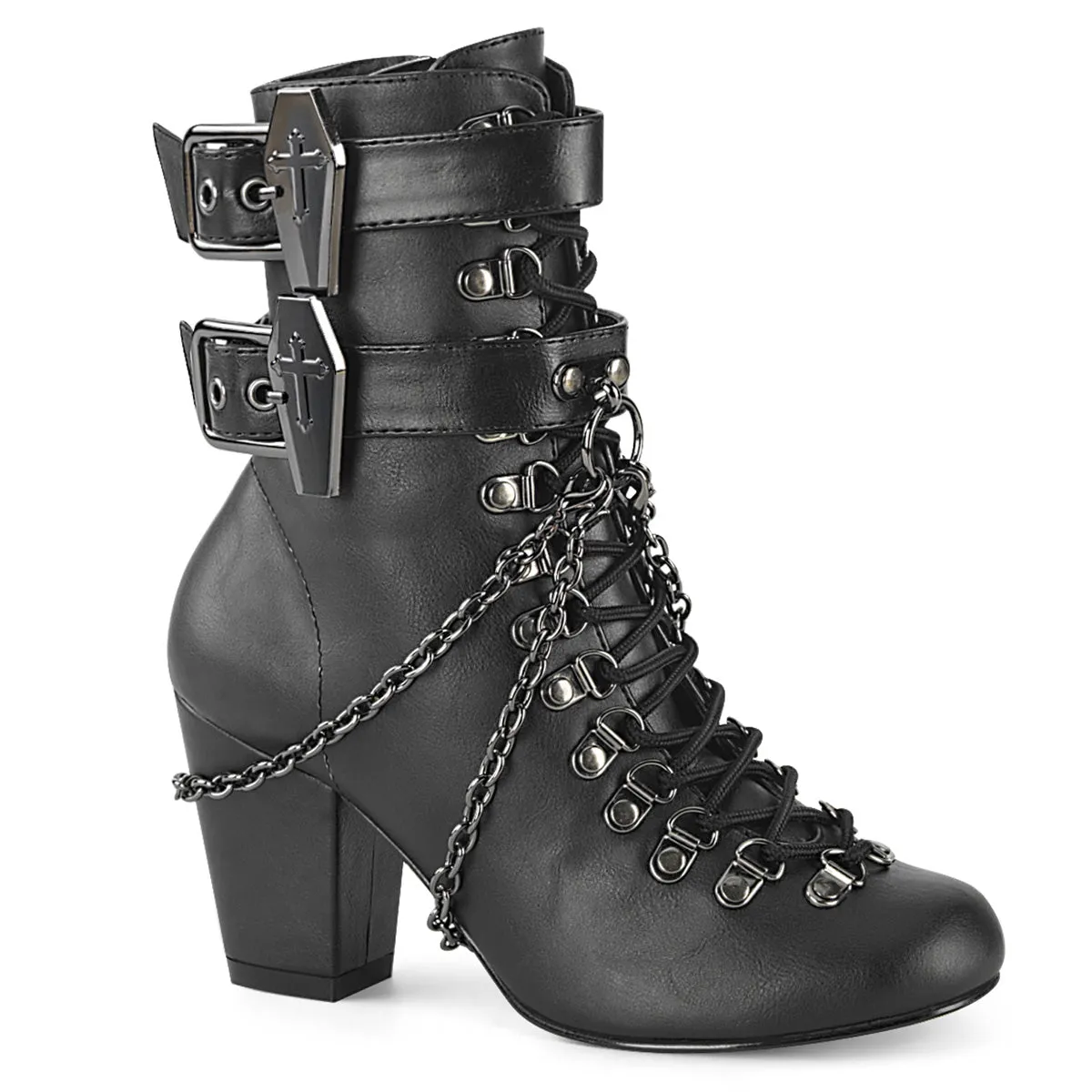 Demonia Vivika-128 Lace Up Ankle Boot