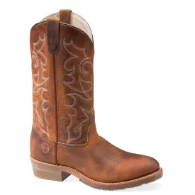 Double-H Men's 12" Domestic Gel ICE Work Western Boot - Brown DH1552