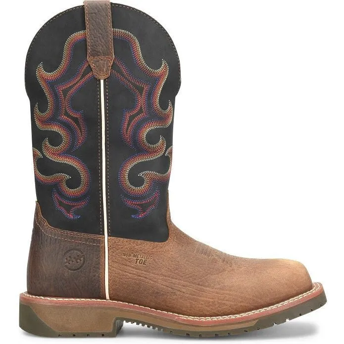 Double H Men's Belgrade 12" Comp Toe Western Work Boot -Brown- DH6140