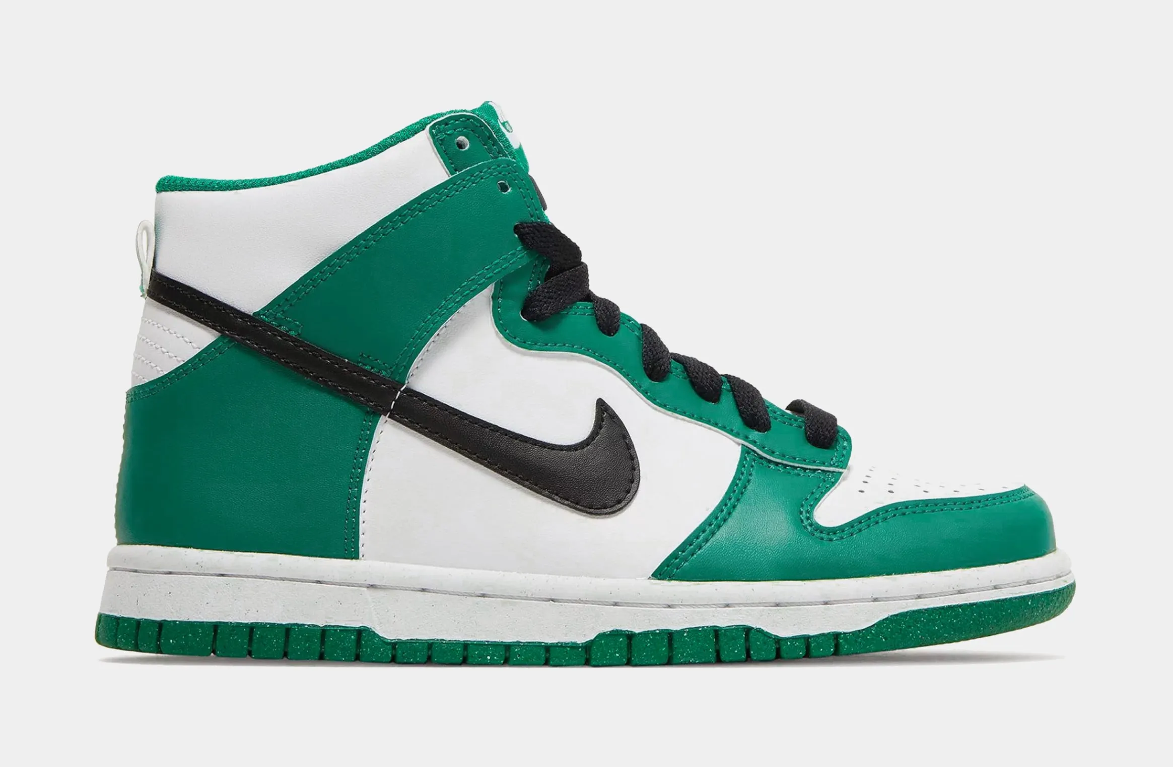 Dunk High Grade School Lifestyle Shoes (White/Green/Black)