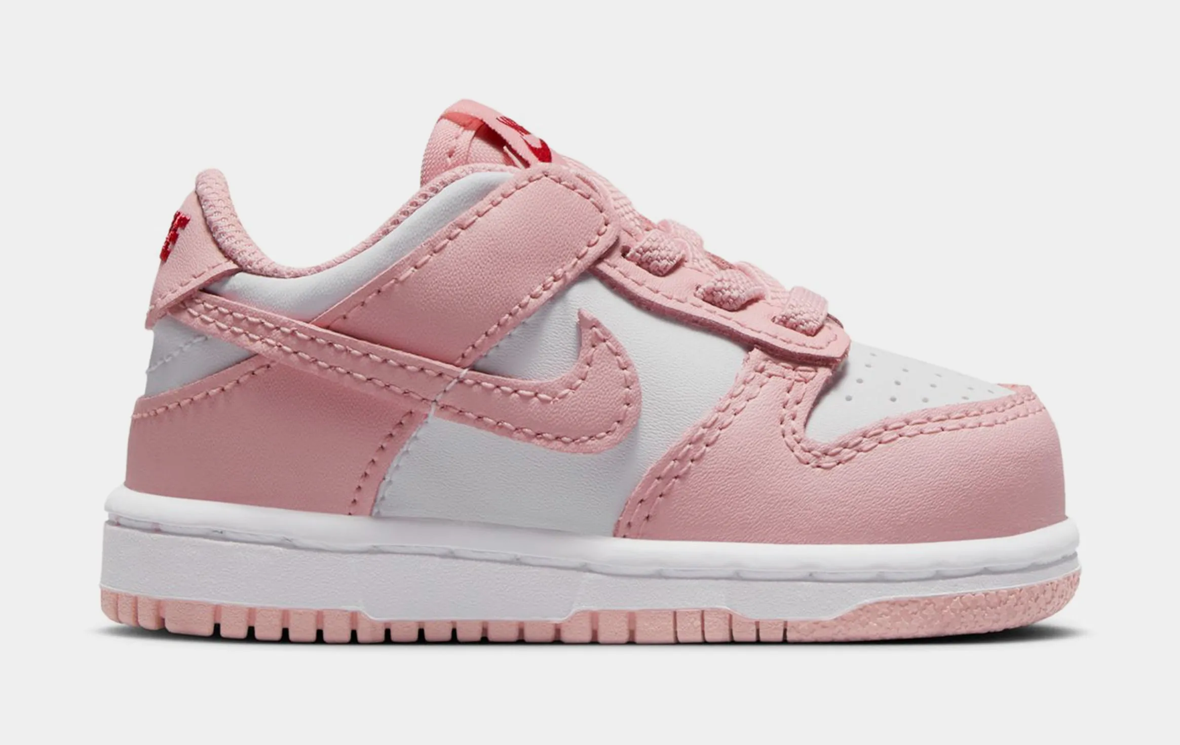 Dunk Low Infant Toddler Lifestyle Shoes (White/Pomegranate/Pink Glaze)