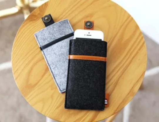 Fashionable Felt Office Card Ezlink Pouch