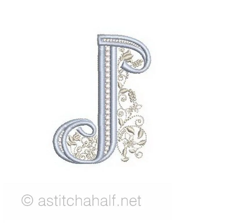 French Knot Monogram J