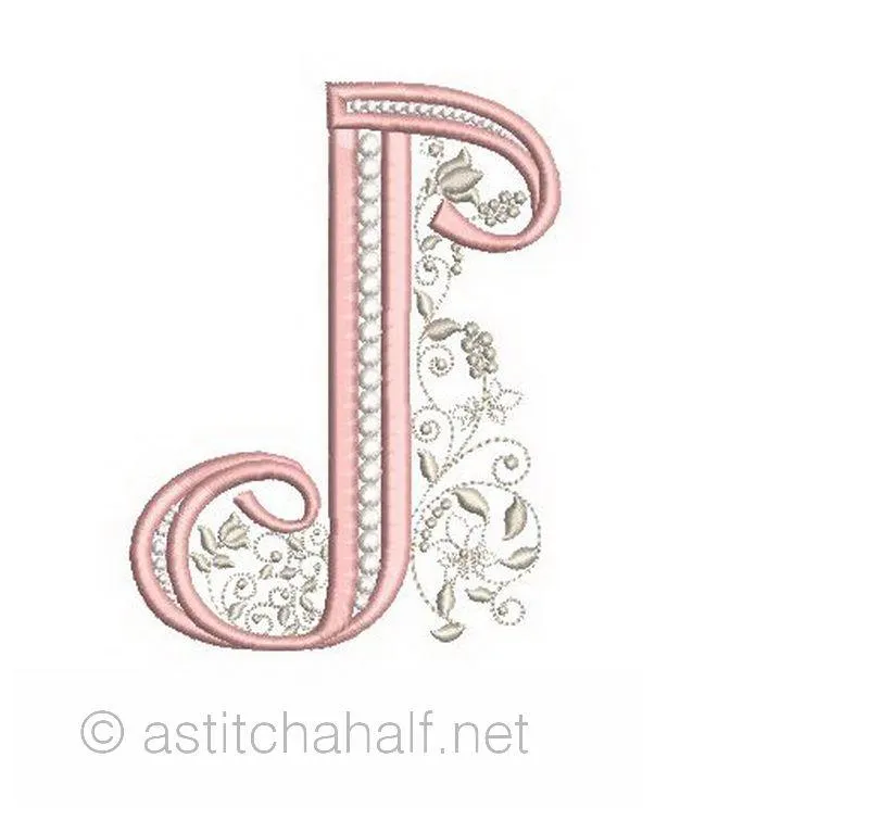 French Knot Monogram J