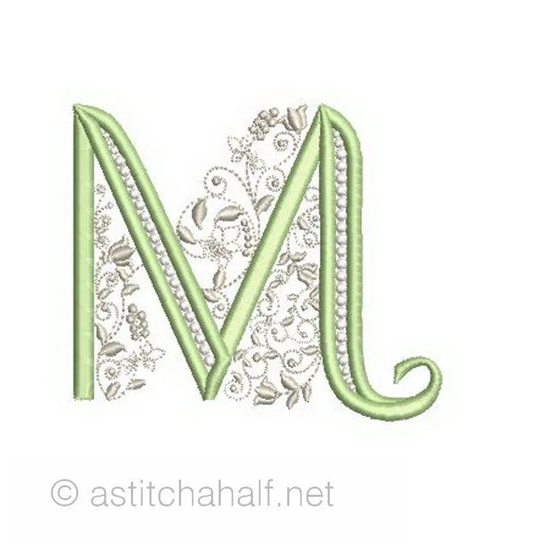 French Knot Monogram M