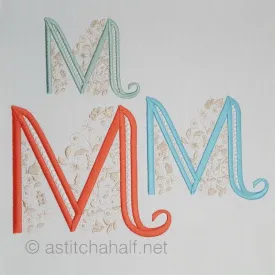 French Knot Monogram M