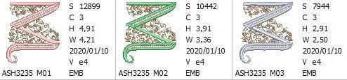 French Knot Monogram M