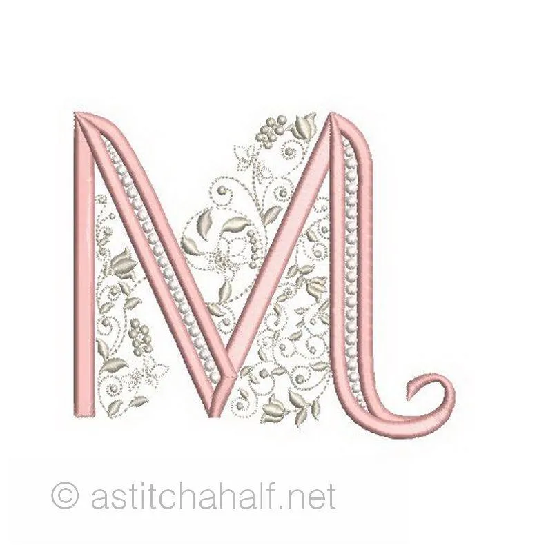 French Knot Monogram M